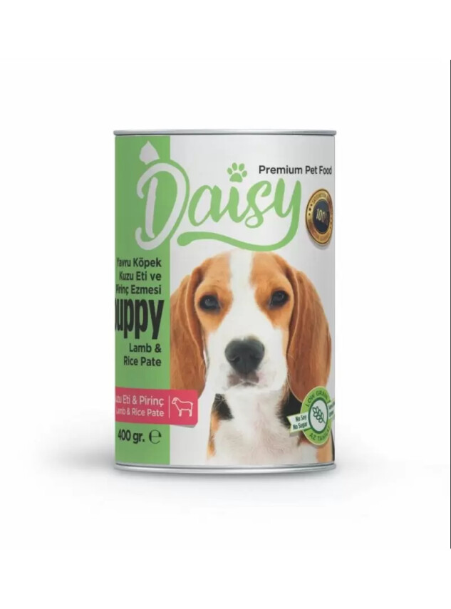 Daisy Pate Kuzu Etli Pirinçli Ezme Yavru Köpek Konserve 400 gr - Daisy