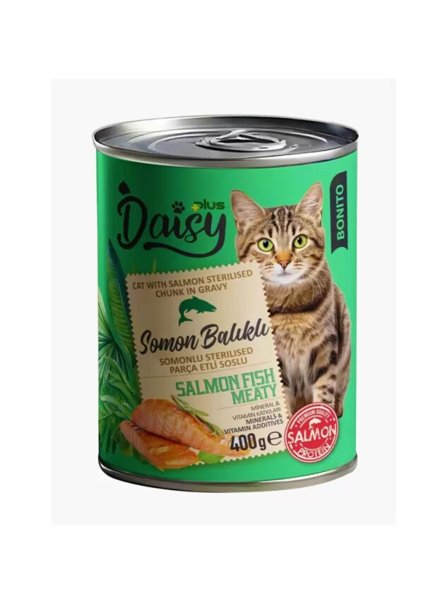 Daisy Plus Bonito Steril Somonlu Kedi Konservesi 400 Gr - Daisy