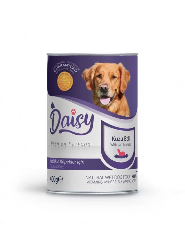 Daisy Premium Pet Kuzu Etli Yetişkin Köpek Konservesi 400 Gr - Daisy