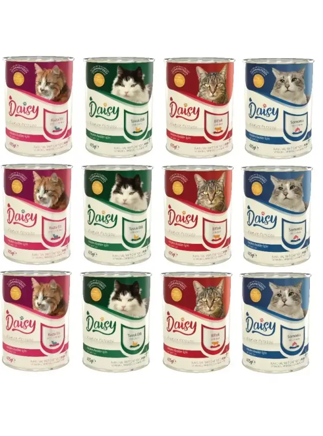 Daisy Premium Pet Mix Karışık Kedi Maması Konservesi 20 Adet 400 Gr - 1
