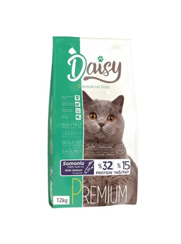 Daisy Premium Salmon 32/15 Kedi Maması 12 Kg - 1