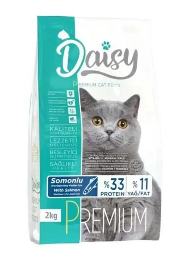 Daisy Premium Somonlu Kısırlaştırılmış Kedi Maması 2 kg - 1