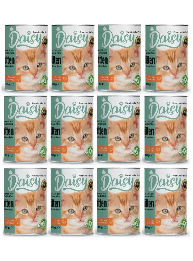 Daisy Tavuk Etli Yavru Kedi Maması Konservesi 24 Adet 400 gr - 1