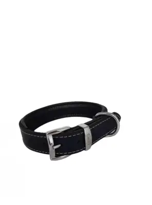Daisy Yağlı Deri Köpek Tasması S-2,5cm Lacivert - Daisy