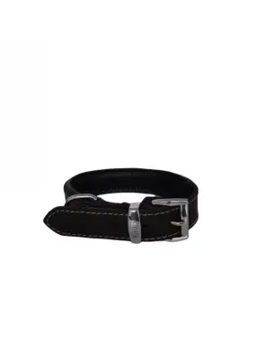 Daisy Yağlı Deri Köpek Tasması XL-4cm Kahve - Daisy