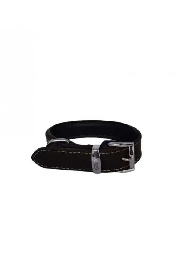 Daisy Yağlı Deri Köpek Tasması XL-4cm Kahve - 1