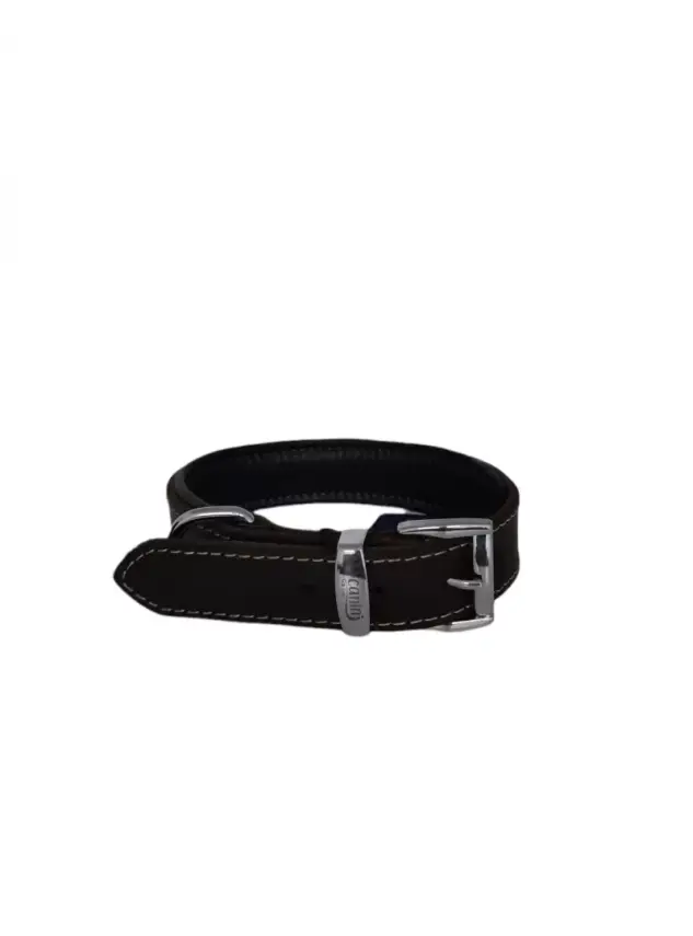 Daisy Yağlı Deri Köpek Tasması XXS-2cm Kahve - 1