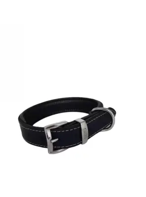 Daisy Yağlı Deri Köpek Tasması XXS-2cm Lacivert - Daisy