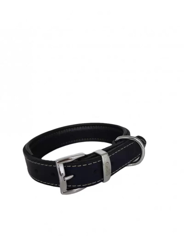 Daisy Yağlı Deri Köpek Tasması XXS-2cm Lacivert - Daisy