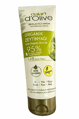 Dalan D'Olive Doğal Zeytinyağlı 250Ml Nemlendirici El ve Vücut Kremi - Dalan