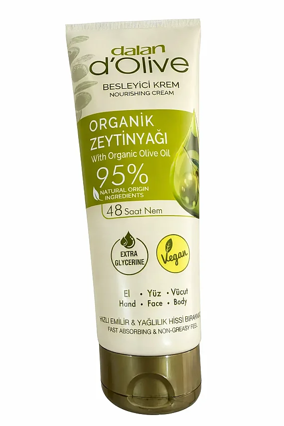 Dalan D'Olive Doğal Zeytinyağlı 250Ml Nemlendirici El ve Vücut Kremi - 1