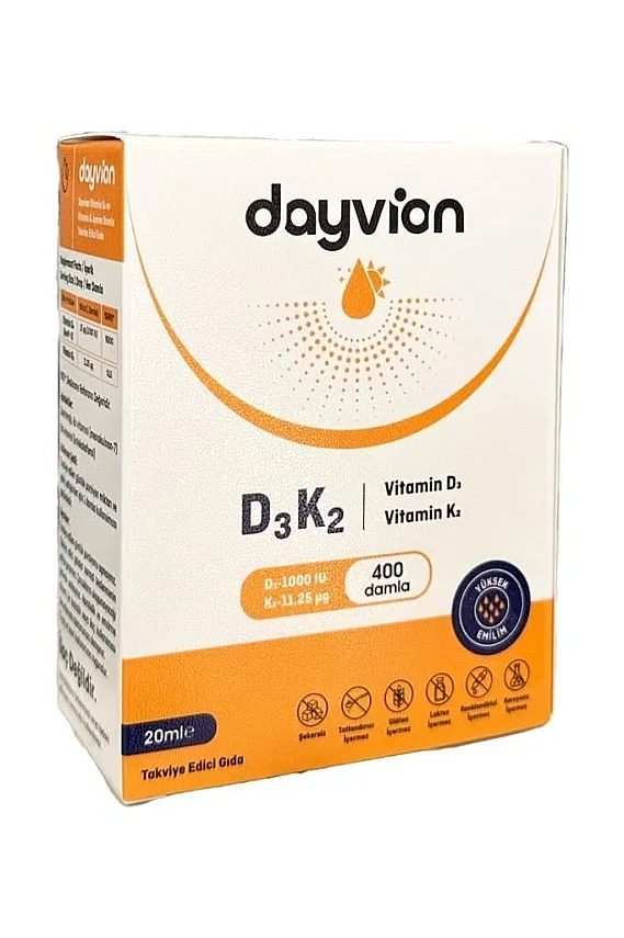 Dayvıon D3 K2 Damla 20 ML - 1