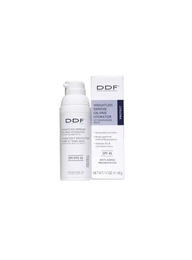 DDF Weightless Defense Oil Free Hydrator UV Moisturizer SPF 45 48 ml - 1