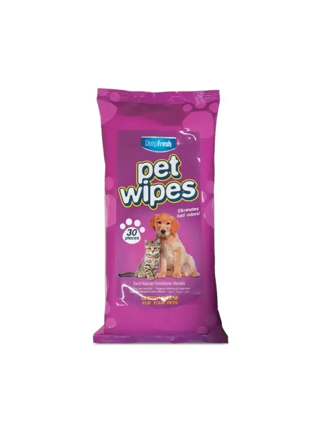 Deepfresh Pet Wipes Evcil Hayvan Temizleme Mendili 30 Yaprak - 1