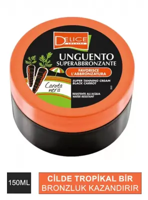 Delice Solaire Siyah Havuç Yağı Kremi 150 ml - 2