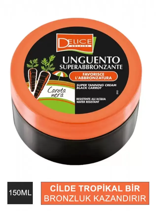 Delice Solaire Siyah Havuç Yağı Kremi 150 ml - 2