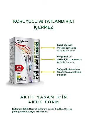 Delta Methyl B12 Plus ve Vegatamin D3+K2 20+20ml 2'li Set - 3