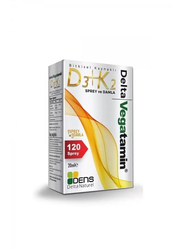 Delta Vegatamin D3 K2 Sprey Damla 20 ml - Delta Naturel