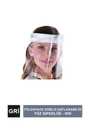 Dentac FoldaFace Shield Katlanabilir Yüz Siperliği - Gri - 3