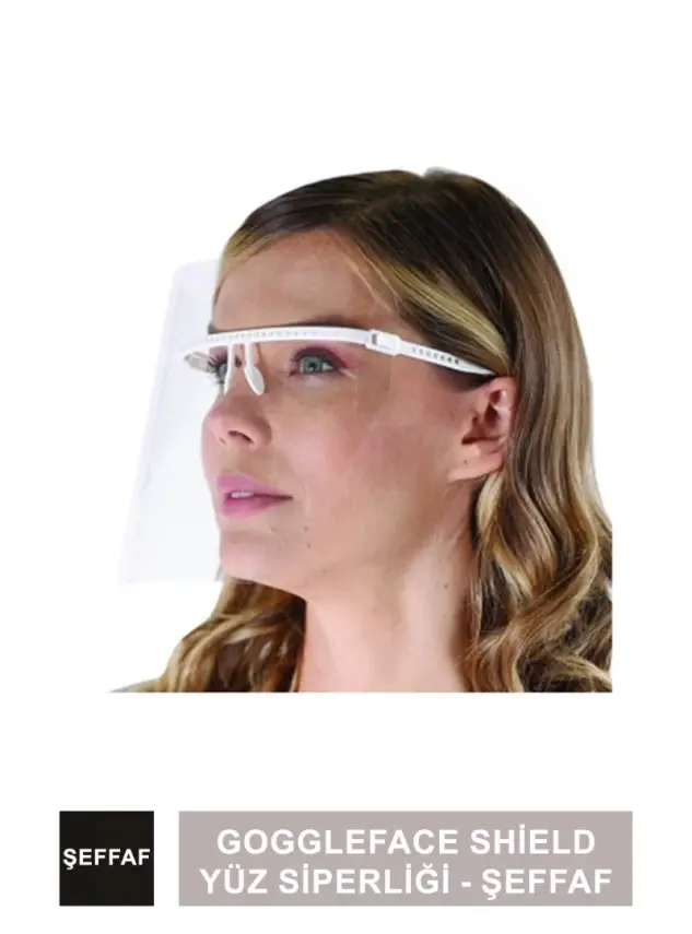 Dentac GoggleFace Shield Yüz Siperliği - Şeffaf - 3
