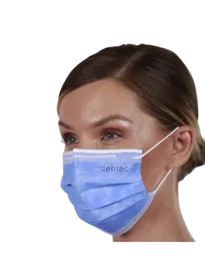 Dentac T-Mask 3 Katlı Cerrahi Yüz Maskesi Beyaz 50 Adet - 2