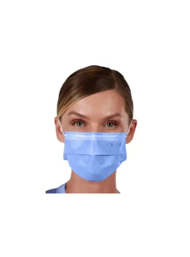 Dentac T-Mask 3 Katlı Renkli Cerrahi Yüz Maskesi Mavi 50 Adet - 3
