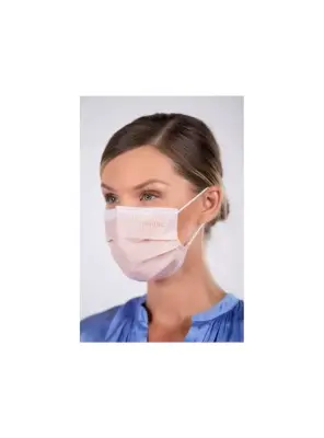 Dentac T-Mask 3 Katlı Renkli Cerrahi Yüz Maskesi Su Beji 100 Adet -2 x 50LI Kutu- - 3