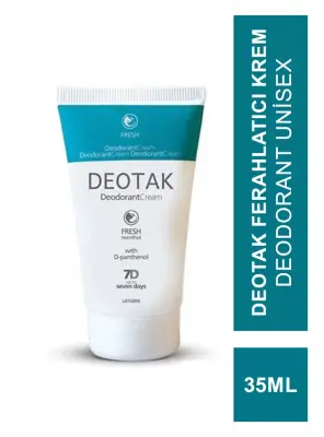 Deotak Fresh Ferahlatıcı Krem Deodorant Unisex 35ml - Deotak