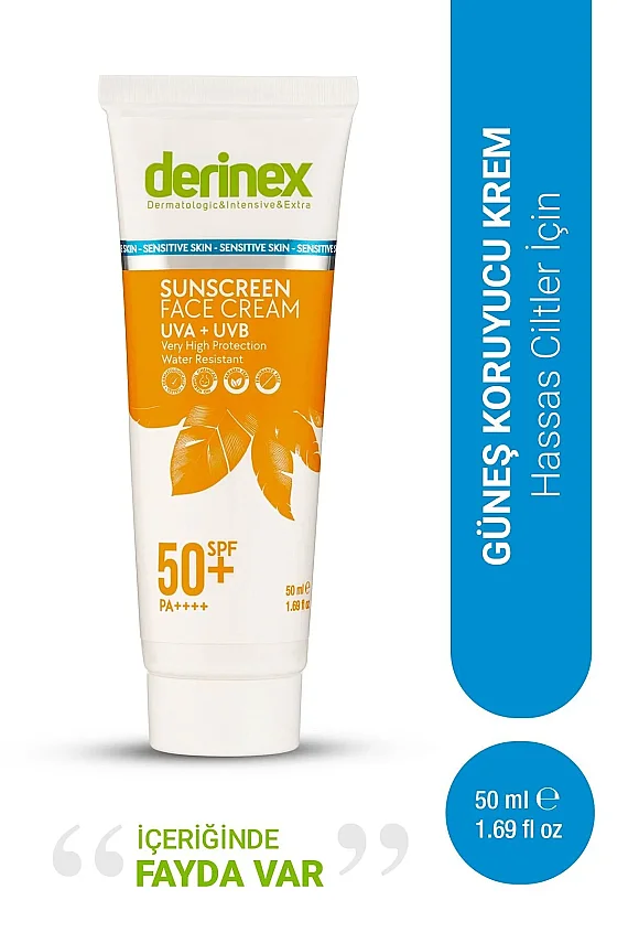 Derinex Güneş Koruyucu Krem Spf 50+ Hassas Ciltler İçin 50 ml - 1