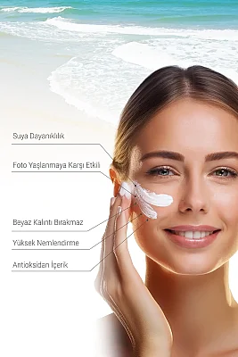 Derinex Tüm Ciltler İçin Güneş Koruyucu SPF50+ Yüz Kremi 50 ml - 6
