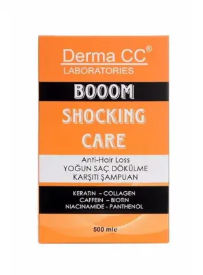 Derma CC Boom Shocking Care Shampoo - Yoğun Dökülme Karşıtı Şampuan - 500 ml - Derma CC