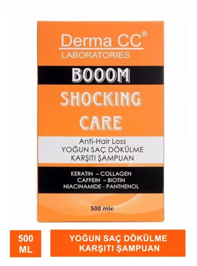 Derma CC Boom Shocking Care Shampoo - Yoğun Dökülme Karşıtı Şampuan - 500 ml - 2
