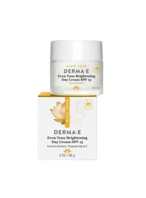 Derma E Evenly Radiant Brightening Day Creme SPF 15 56 ml Aydınlatıcı Gündüz Bakım Kremi - 