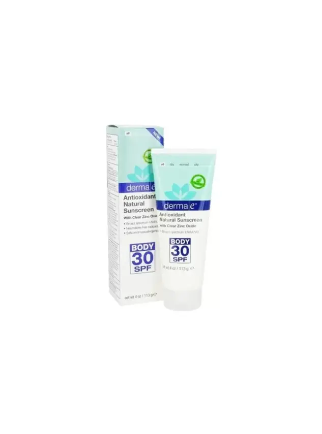 Derma E SPF 30 Antioxidant Natural Sunscreen Body Lotion 113 ml - 1