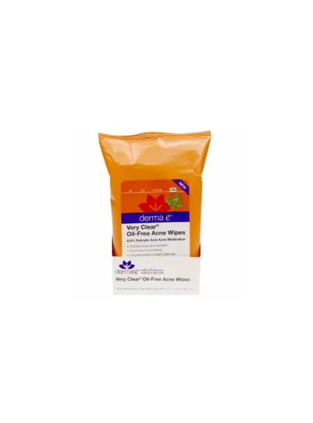 Derma E Very Clear Oil Free Acne Wipes 25 Adet Akneli Ciltler İçin Temizleme Mendili - 1