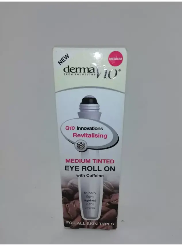 Derma V10 Innovations Tinted Eye Roll On Medium 15ml - 1