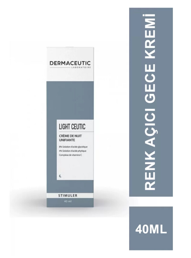 Dermaceutic Light Ceutic Renk Açıcı Gece Kremi 40 ml - Dermaceutic