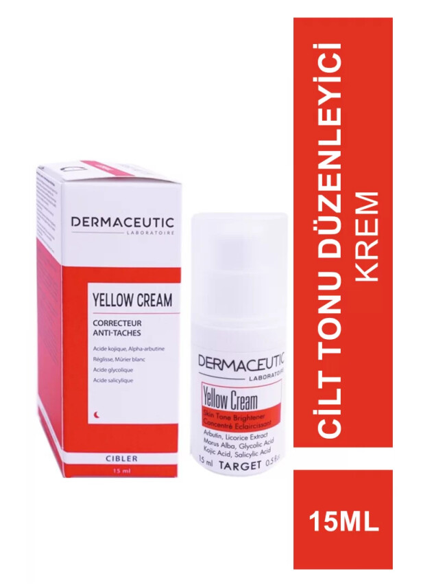 Dermaceutic Yellow Cream 15 ml - Cilt Tonu Düzenleyici Krem - Dermaceutic