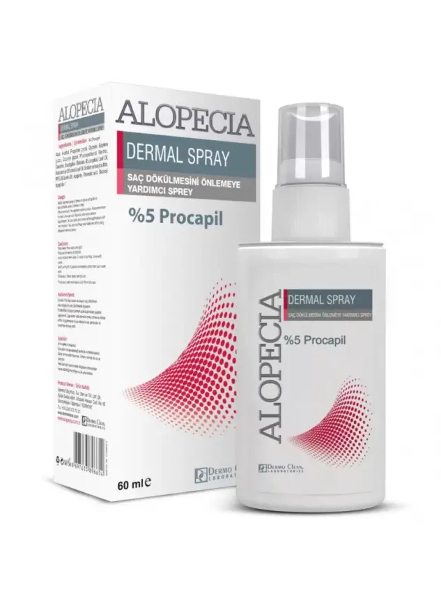 Dermo Clean Alopecia Anti Hair Loss Dermal Sprey Saç Dökülme Önleyici Sprey 60 ml - 1