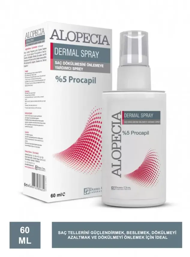 Dermo Clean Alopecia Anti Hair Loss Dermal Sprey Saç Dökülme Önleyici Sprey 60 ml - 2