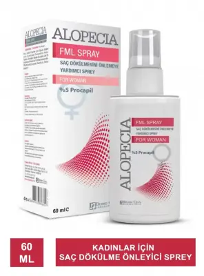 Dermo Clean Alopecia Anti Hair Loss FML Sprey Saç Dökülme Önleyici Sprey for Women 60 ml - 2