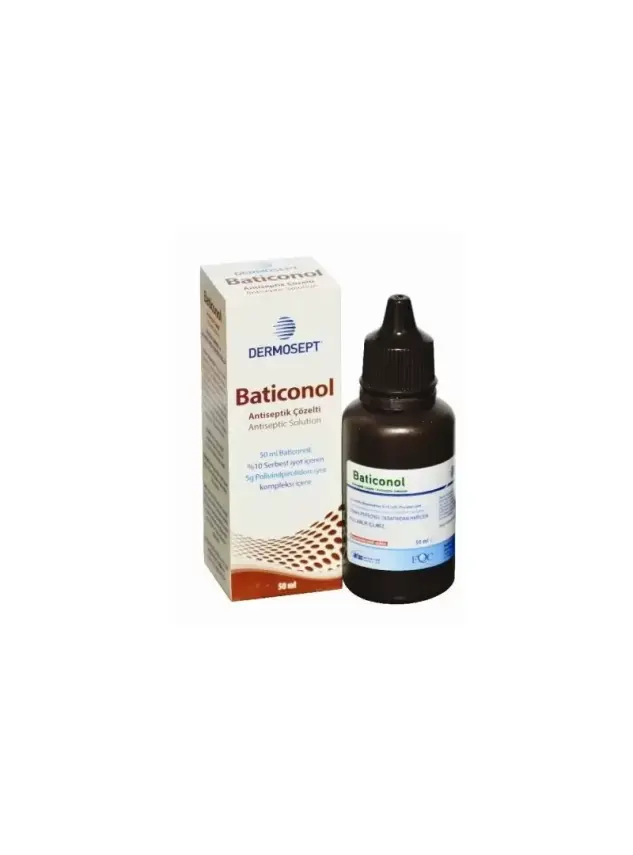 Dermosept Baticonol %10 Antiseptik Çözelti 50 ml - 1