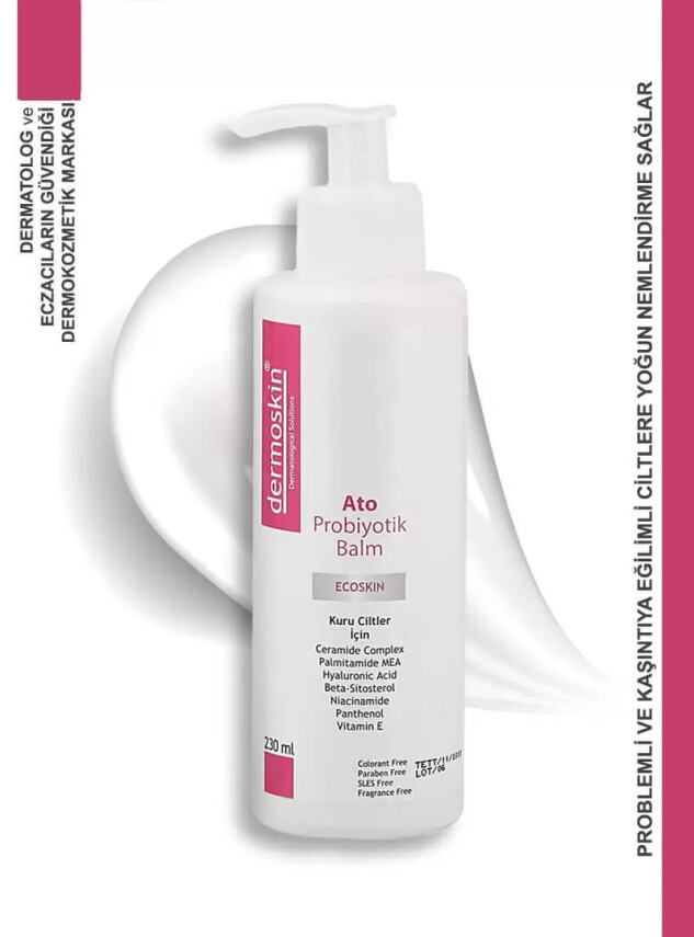 Dermoskin Ato Probiyotik Balm Kuru Ciltler için 230 ml - Dermoskin