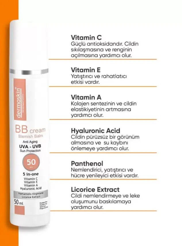 Dermoskin BB Cream SPF 50+ 50 ml - 2