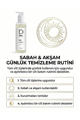 Dermoskin Be Bright Lekeli Ciltler için Yüz Yıkama Jeli 200 ml - 7