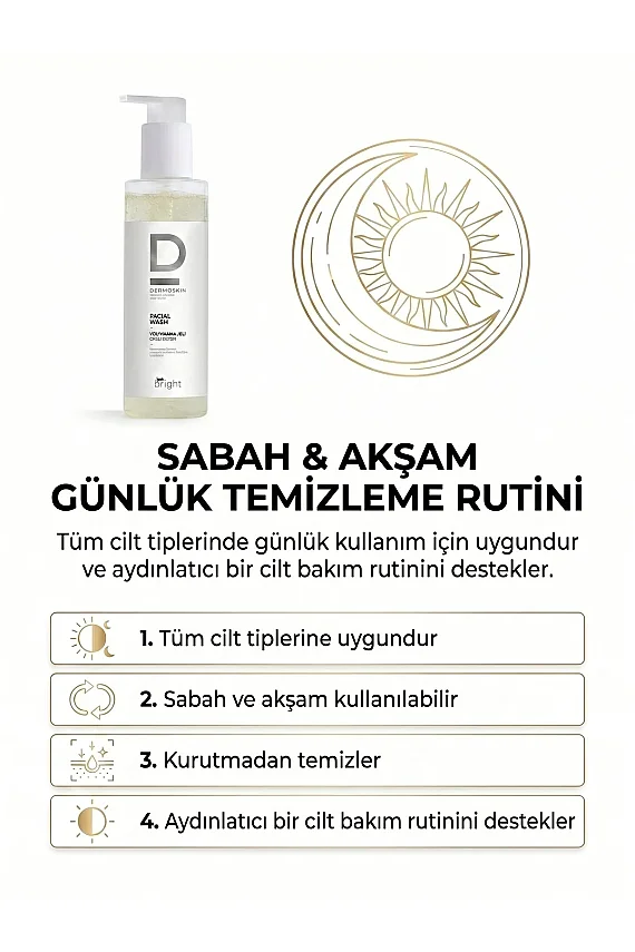 Dermoskin Be Bright Lekeli Ciltler için Yüz Yıkama Jeli 200 ml - 7