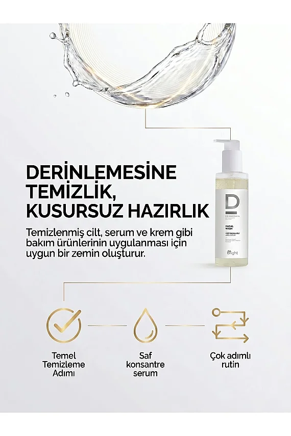 Dermoskin Be Bright Lekeli Ciltler için Yüz Yıkama Jeli 200 ml - 5