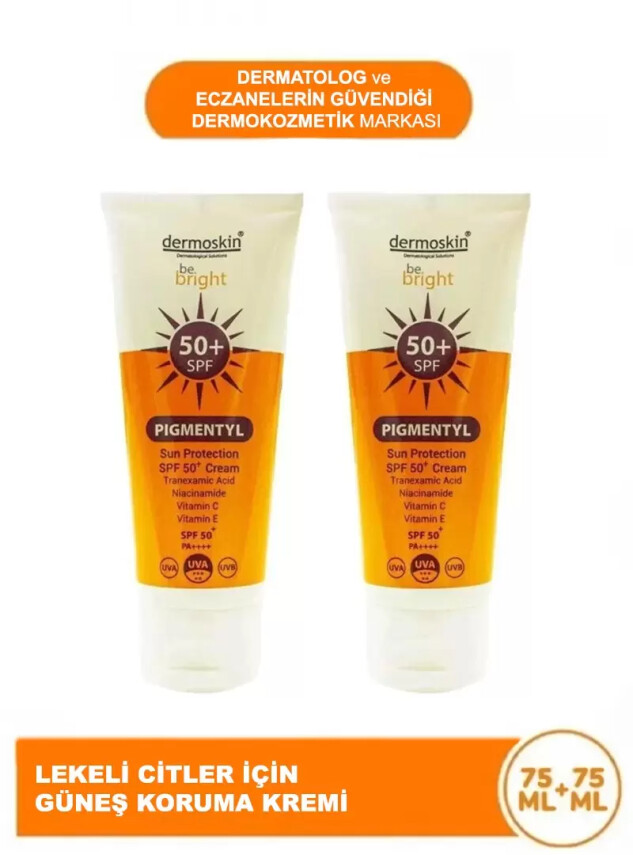 Dermoskin Be Bright Pigmentyl Sun Protection SPF 50+ Cream 2'li - Dermoskin