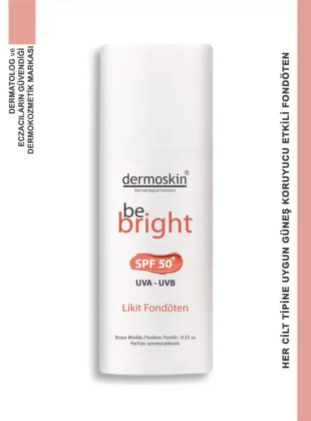Dermoskin Be Bright SPF50+ Likit Fondöten 33ml - Light - 1