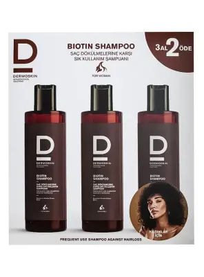 Dermoskin Biotin Şampuan Kadın 200 ml 3 Al 2 Öde - Dermoskin